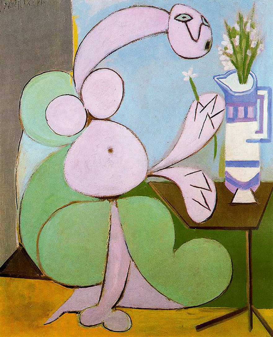 Picasso Woman with bouquet 1936